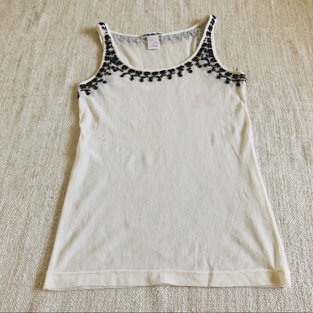 Vivienne Tam Sheer Tank Top